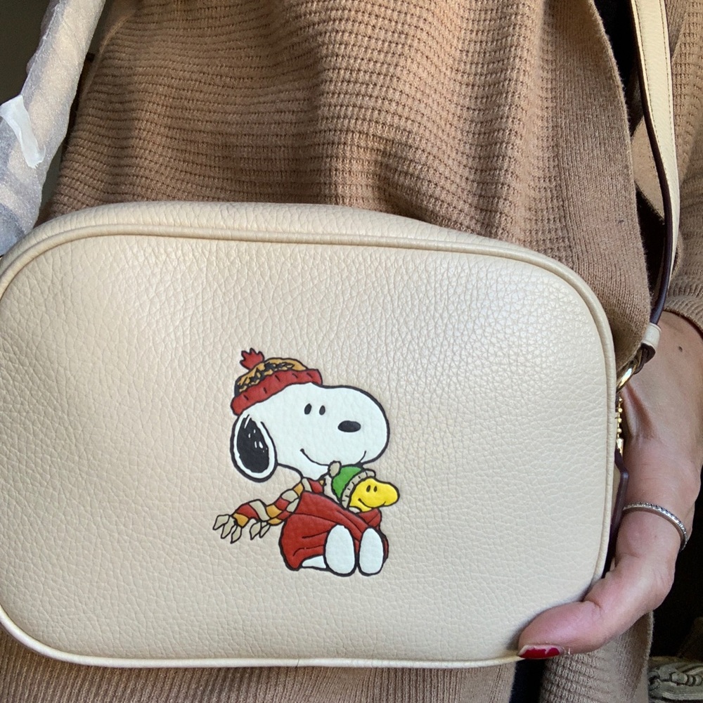 Authentic COACH Pebbled leather top zip Peanut Crossbody - Picture 13 of 15